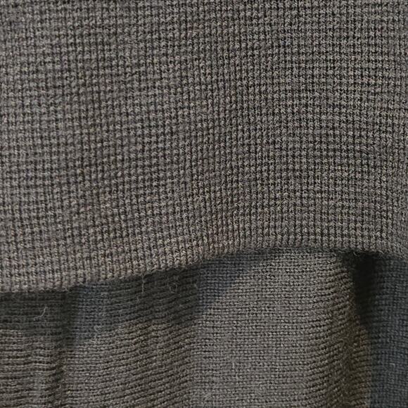 COS 100% Wool Black Knit Layered Tiered Long Sleeve Sweater Dress, Size Medium - Picture 4 of 6